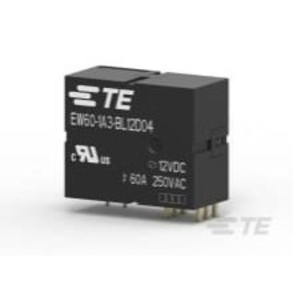 Te Connectivity Power/Signal Relay, 1 Form A, Spst-No, 12Vdc (Coil), 3000Mw (Coil), 60A (Contact), Dc Input, Panel 2071366-2